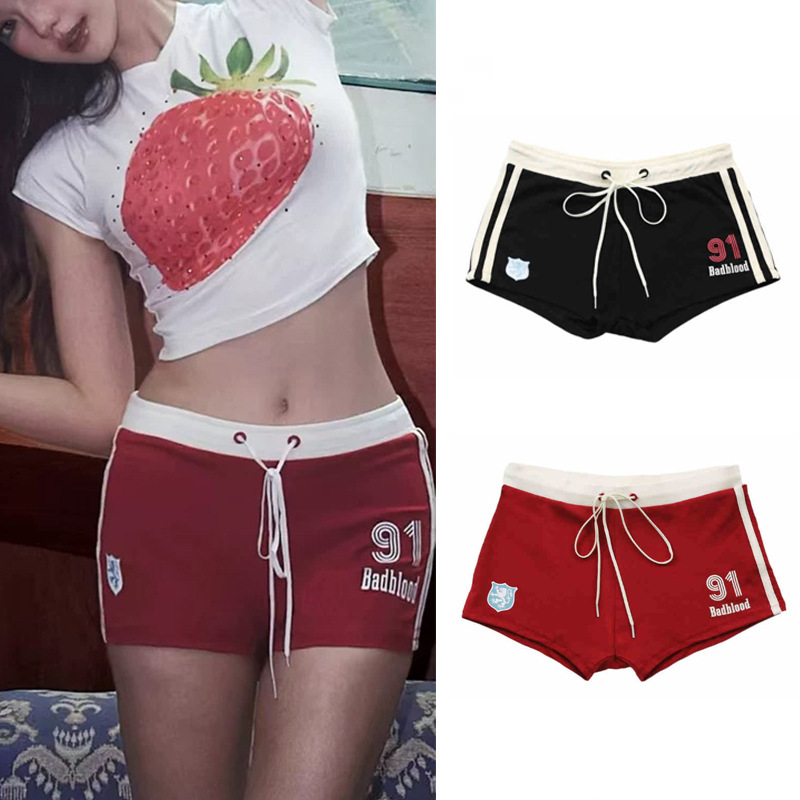 Pure Cotton Stretch Pure Cotton American Hot Girl Hot Pants Sexy Low Waist Shorts for Women Summer