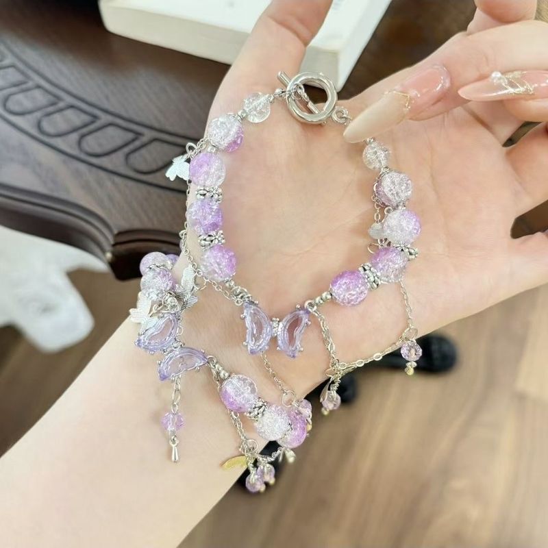 甘い水晶の魚の尾のブレスレットの女性ins潮diyの手作りの数珠の手は飾って軽くて豪華です。|undefined