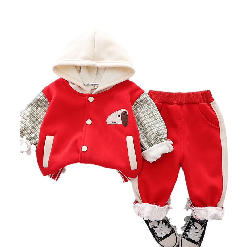 Cappotto da baseball Cappello da bambino Set da due pezzi per ragazze Primavera e Nuovo Autunno Bambini_voghion.com