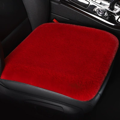Short Hair Rabbit Fur Four-Season Universal — Wool pad - burgundy-single-seat-1