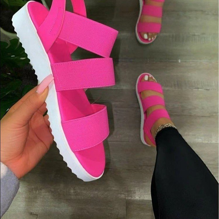 Women's Basic Solid Color Open Toe Casual Sandals display picture 8