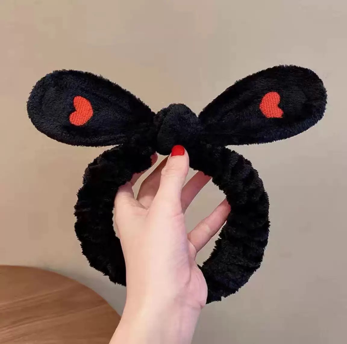 Caricatura verde rana correa de cabello mujer nuevo lindo gran ojo correa de cabello lavar la cara correa de cabello máscara de Navidad tocado