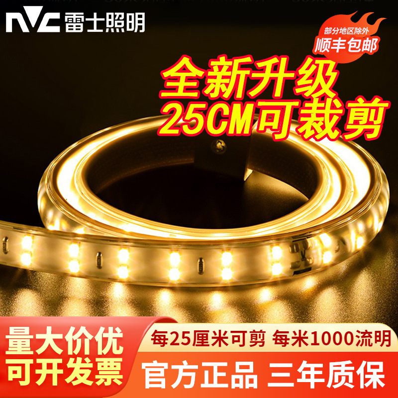 Rexroth lighting led lamp with living room ceiling ceiling patch dark slot lamp 25CM scissorable highlight upgrade 2835