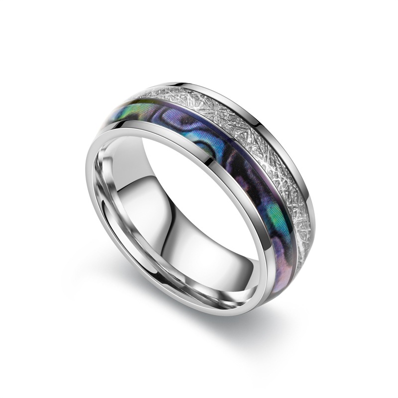 Simple Style Geometric Titanium Steel Polishing Silver Plated Unisex Rings display picture 6