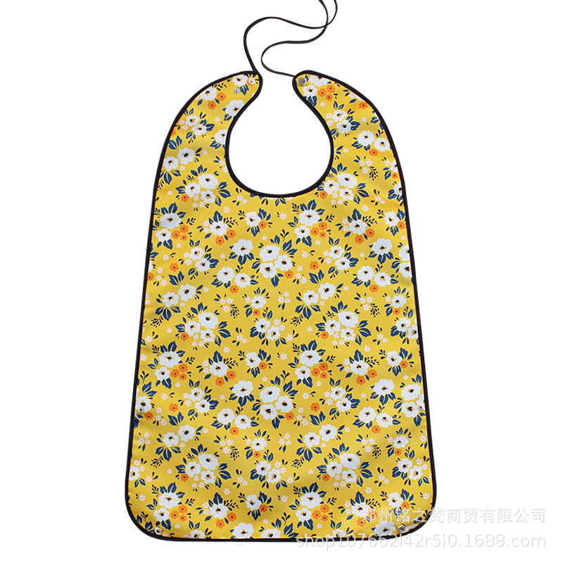 Amazon Venta caliente transfronteriza suministro de saliva de edad avanzada toalla comer anti-sucio artefacto babero de edad avanzada a prueba de agua anti-aceite