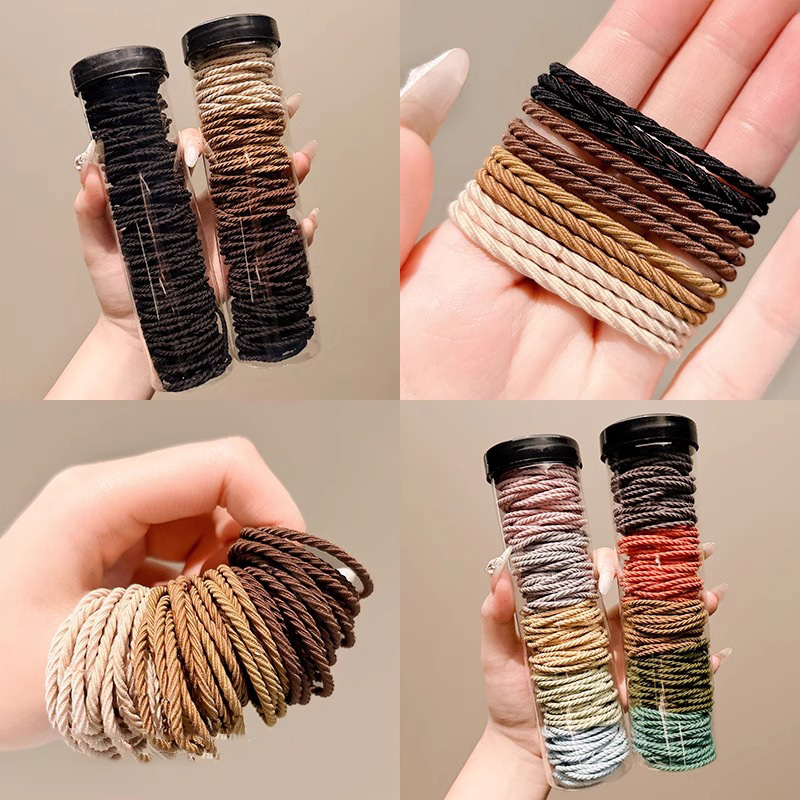 Cuerdas de cabello coreanas de alto valor de belleza, banda de cuero de alta sensibilidad, anillo de cabello de cola de caballo, adornamiento de cabello de alta elasticidad, cordón de cabello duradero, mujer