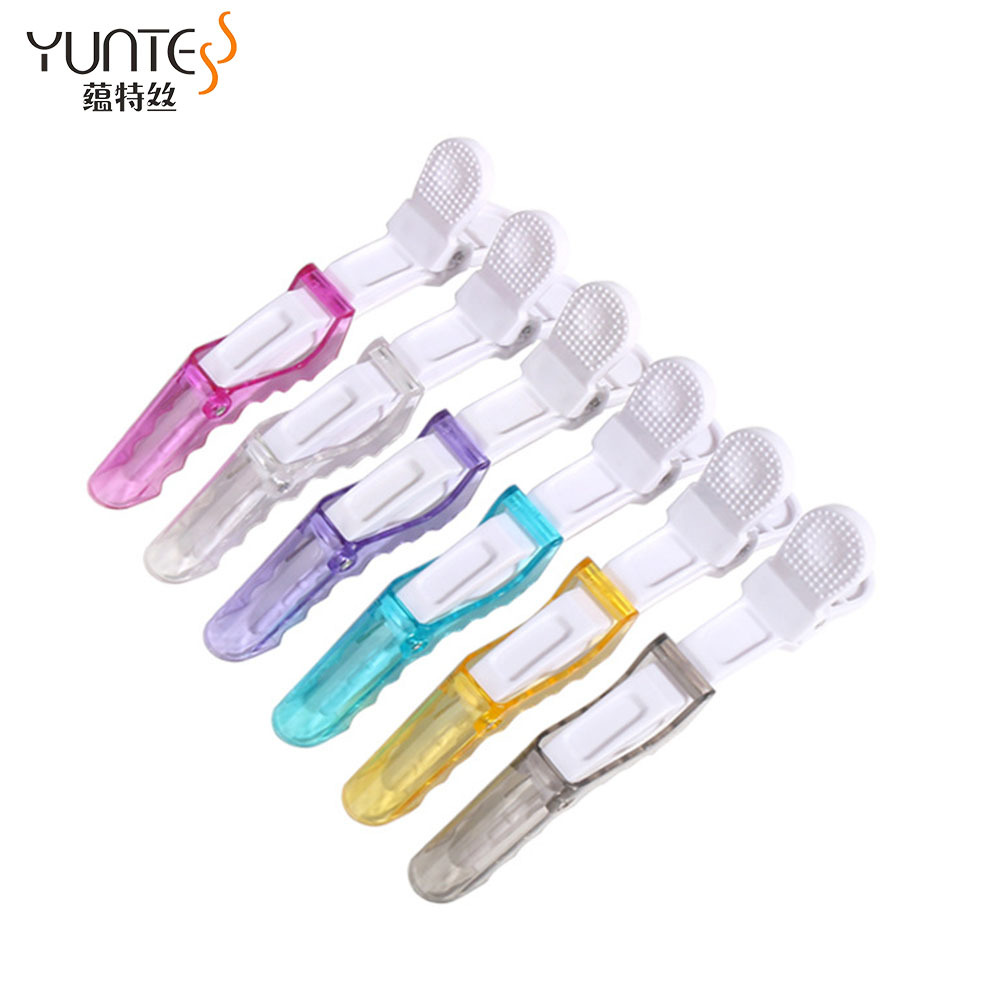 Pinzas de Cocodrilo para Cabello Transparente de Posicionamiento para Peluquería