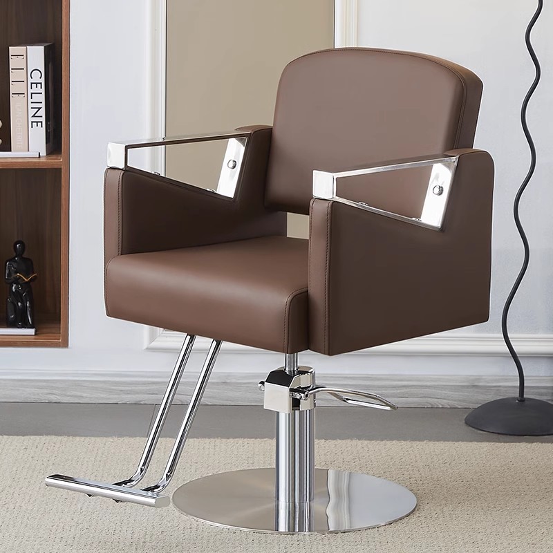 Silla de peluquería transfronteriza puede girar fábrica de silla de peluquería directa silla de peluquería silla de peluquería silla de corte de pelo elevación image 16