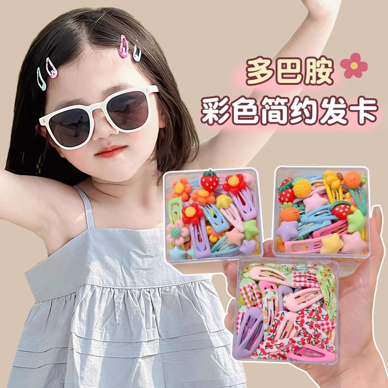 Niños crimpos de cabello de color BB lindos no lastimos crimpos de cabello para niñas crimpos de cabello para bebés frangeos frente crimpos de cabello pequeños