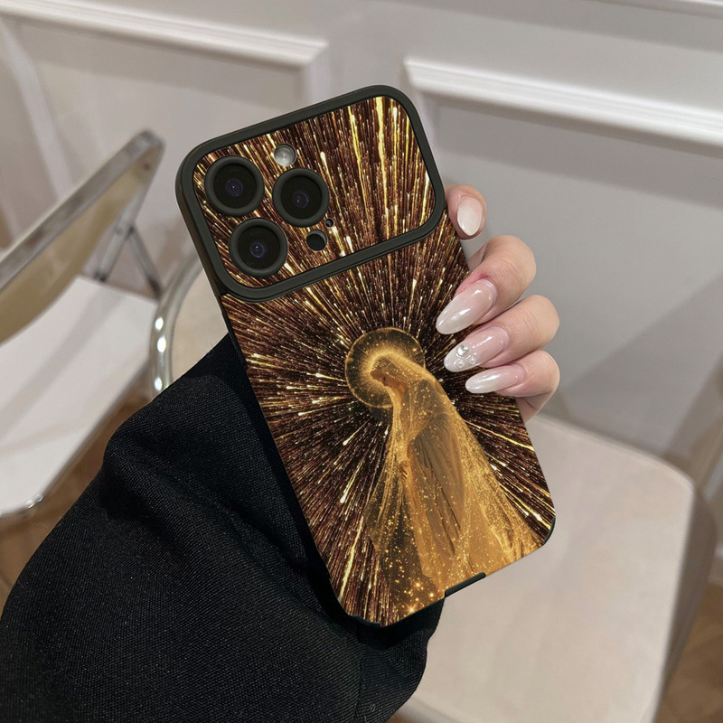 Gilded Radiant Virgin Mary Phone Case for iPhone 17 Pro Max Apple 16 Unique Leather Protective Cover 13 Gilded Radiant Virgin Mary Phone Case for iPhone 17 Pro Max Apple 16 Unique Leather Protective Cover 13