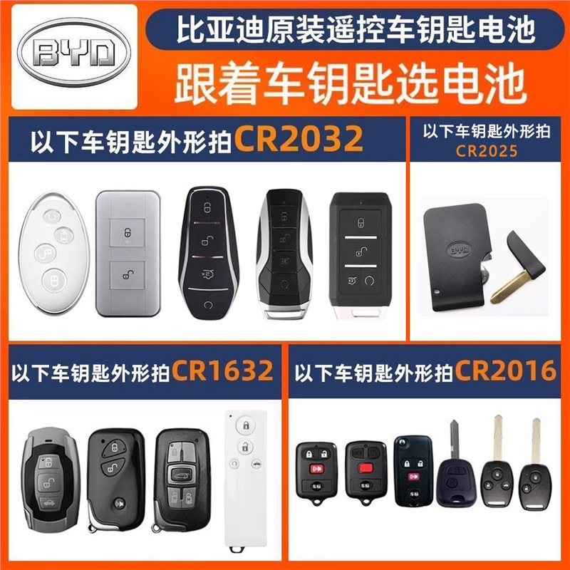 Gran capacidad CR2032/CR2025 coche control remoto llave botón batería electrónica 3V