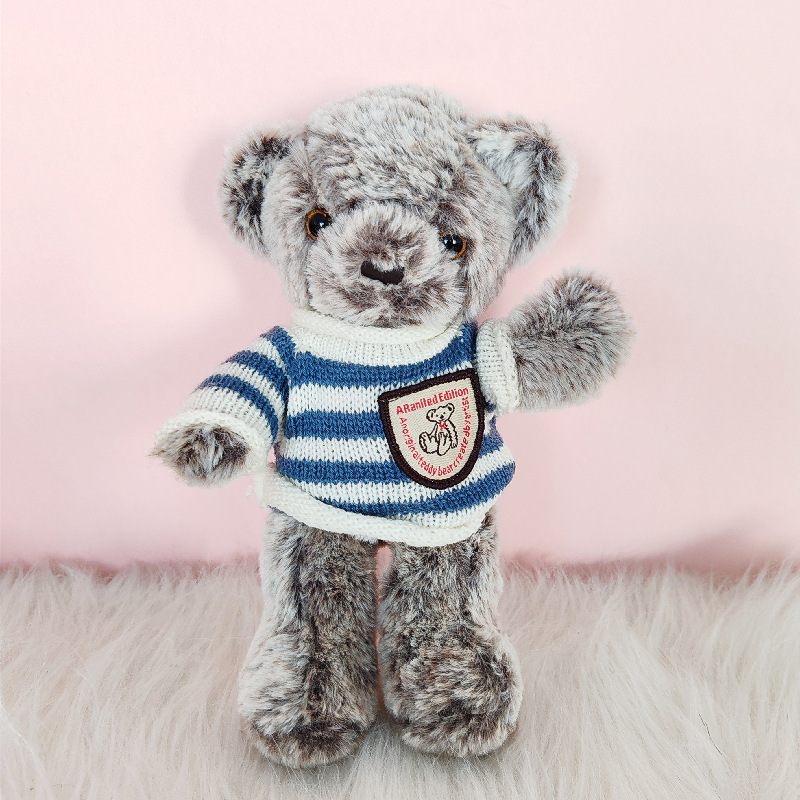 Lindo suéter oso muñeca peluche peluche oso muñeca regalo de cumpleaños máquina de captura muñeca al por mayor transfronteriza