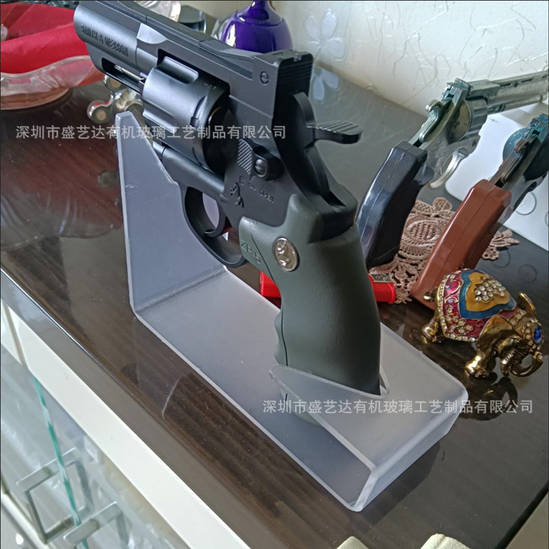 透明枪架子亚克力枪架展示架枪玩具支架放枪架子手枪模型展架枪托-阿里巴巴
