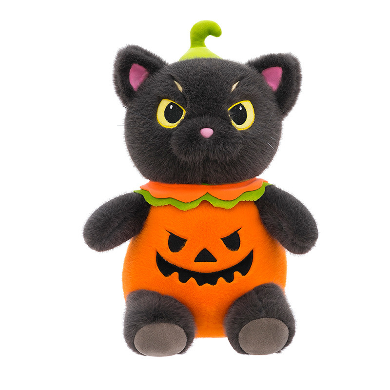 国境を越えた新しいハロウィーンの猫人形ぬいぐるみ猫人形枕友人へのホリデーギフト在庫あり|undefined