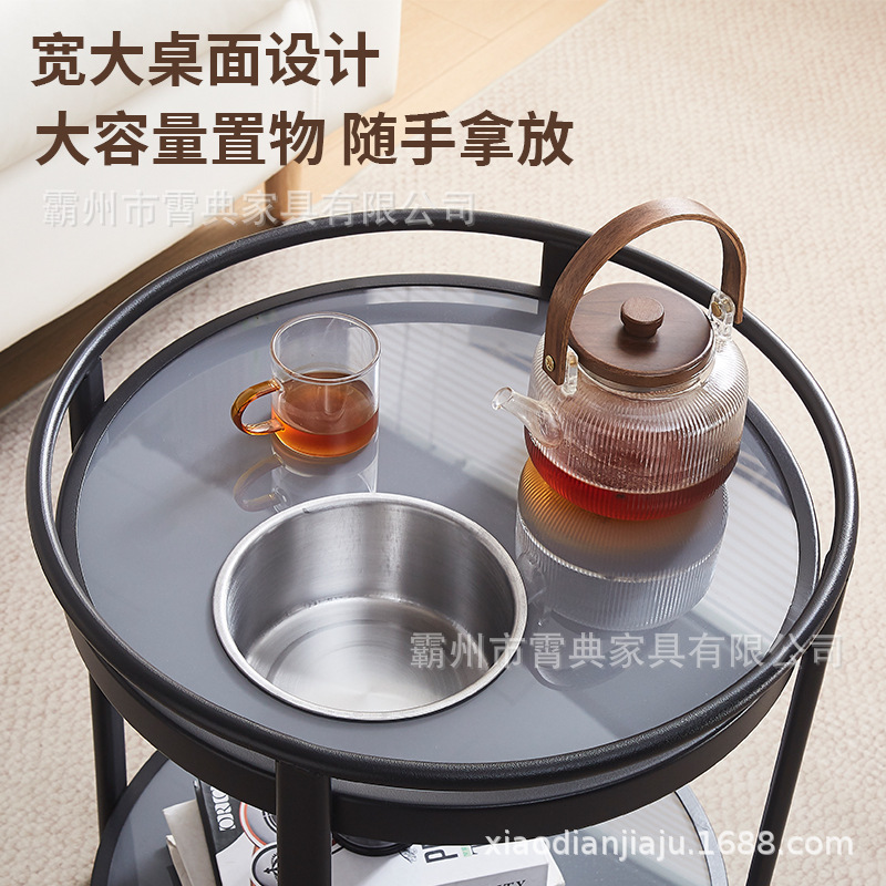 棋牌室用加厚边几多层收纳架带烟灰缸槽水杯架防滑麻将机配套茶几产品实拍图