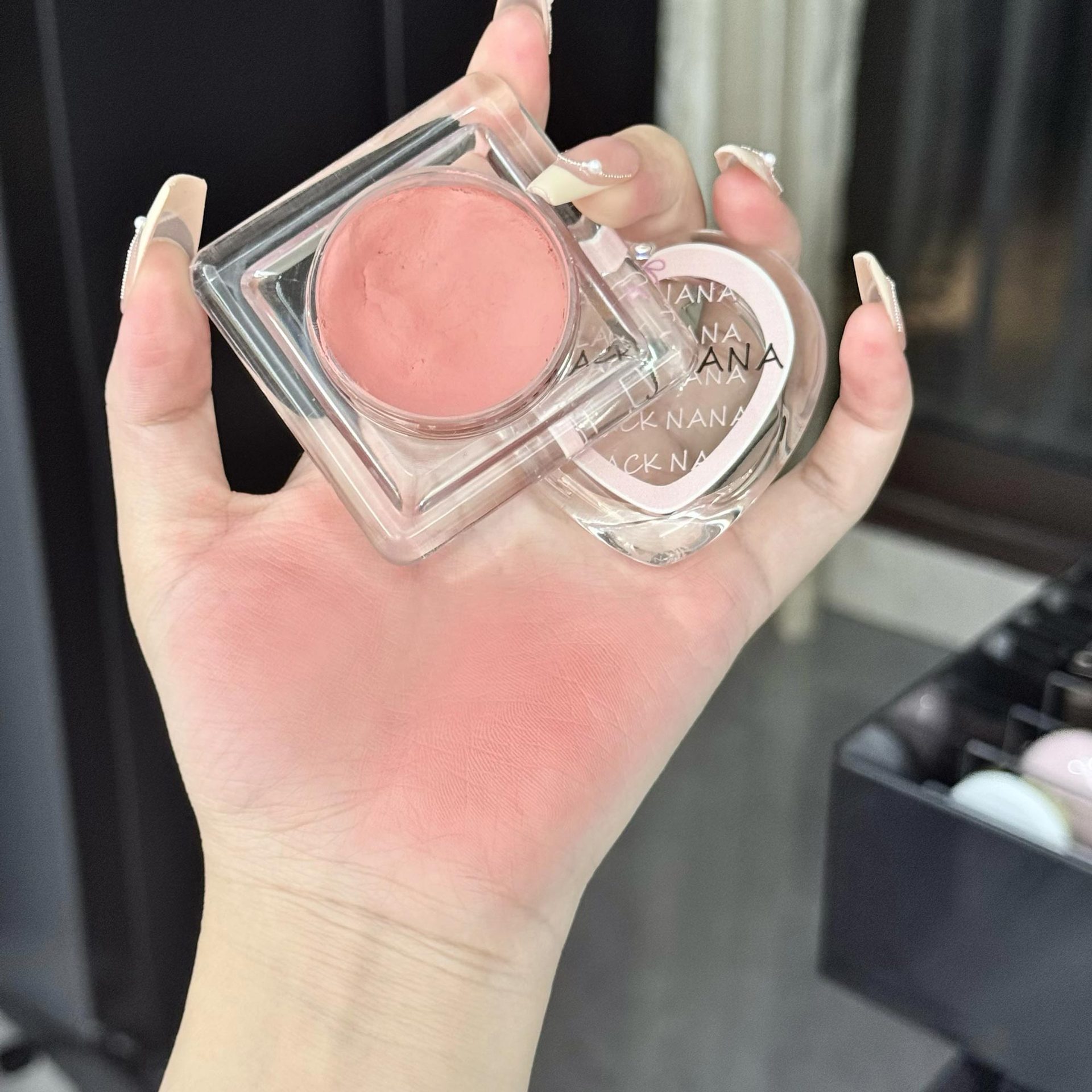 BLACK NANA Blush Low Saturation Strawberry Milk Color Melon Color Mashed Potato Eyeshadow Universal Blush Palette Wholesale undefined