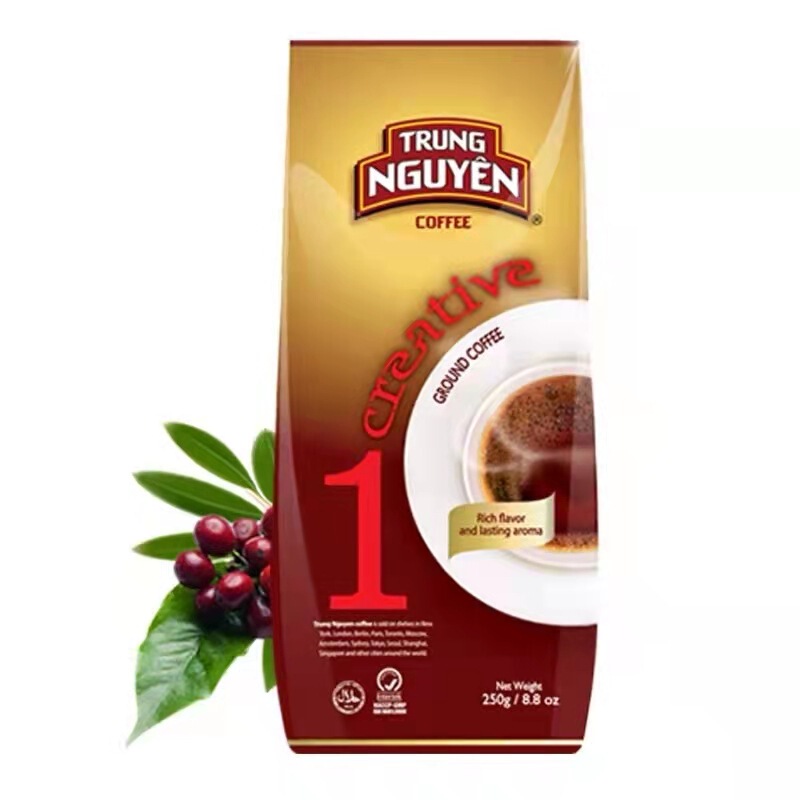 Vietnam Imported Zhongyuan American Black Coffee Hand-Brewed Drip Grinding No. 1 No. 5 No Additives Pure Black Coffee Powder 250g Vietnam Imported Zhongyuan American Black Coffee Hand-Brewed Drip Grinding No. 1 No. 5 No Additives Pure Black Coffee Powder 250g