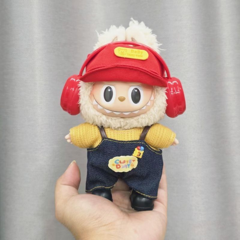 拉布布公仔换装着替衣服labubu一二三代娃衣服裙子背带裤套装超萌|undefined