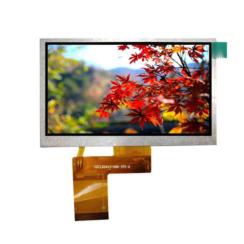 공급 4.3 인치 TFT 컬러 스크린 LCD 화면 500 밝기 IPS 전체 시야각 4.3 인치 컬러 스크린 도매 480*272