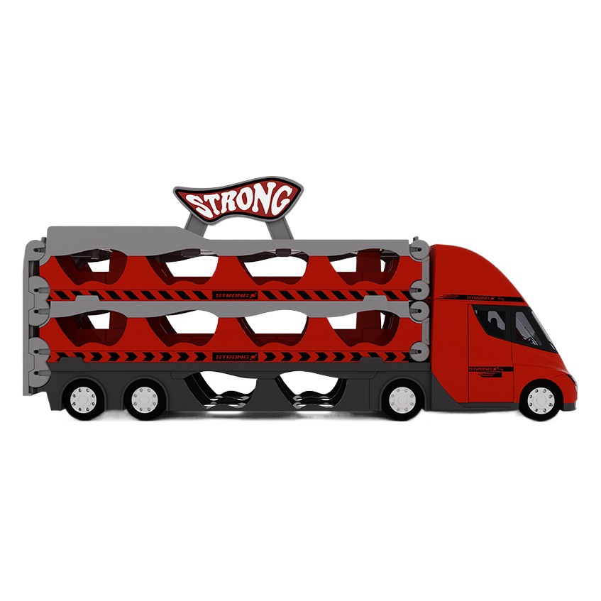 Estrictamente seleccionados niños deformación catapulta camión aleación modelo de coche plegable camión de almacenamiento 3-6 años Niño regalo