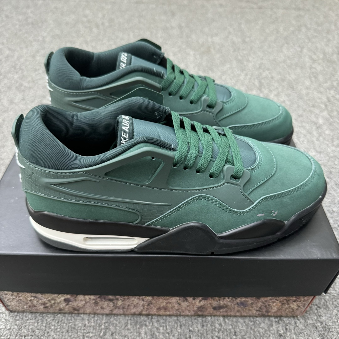 Putian estilo caliente aj4 RM marca compartida baja suela gruesa negra y amarilla aumento hombres y mujeres retro campus pareja zapatos deportivos comercio exterior