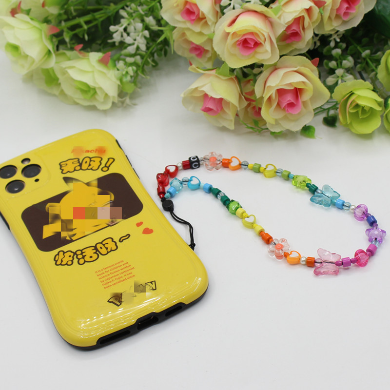 Internet Celebrity Hot Sale Anti-lost Mobile Phone Charm Rainbow Mobile Phone Charm Same Enamel Beads Diy Mobile Phone Lanyard Factory Direct Sales display picture 7