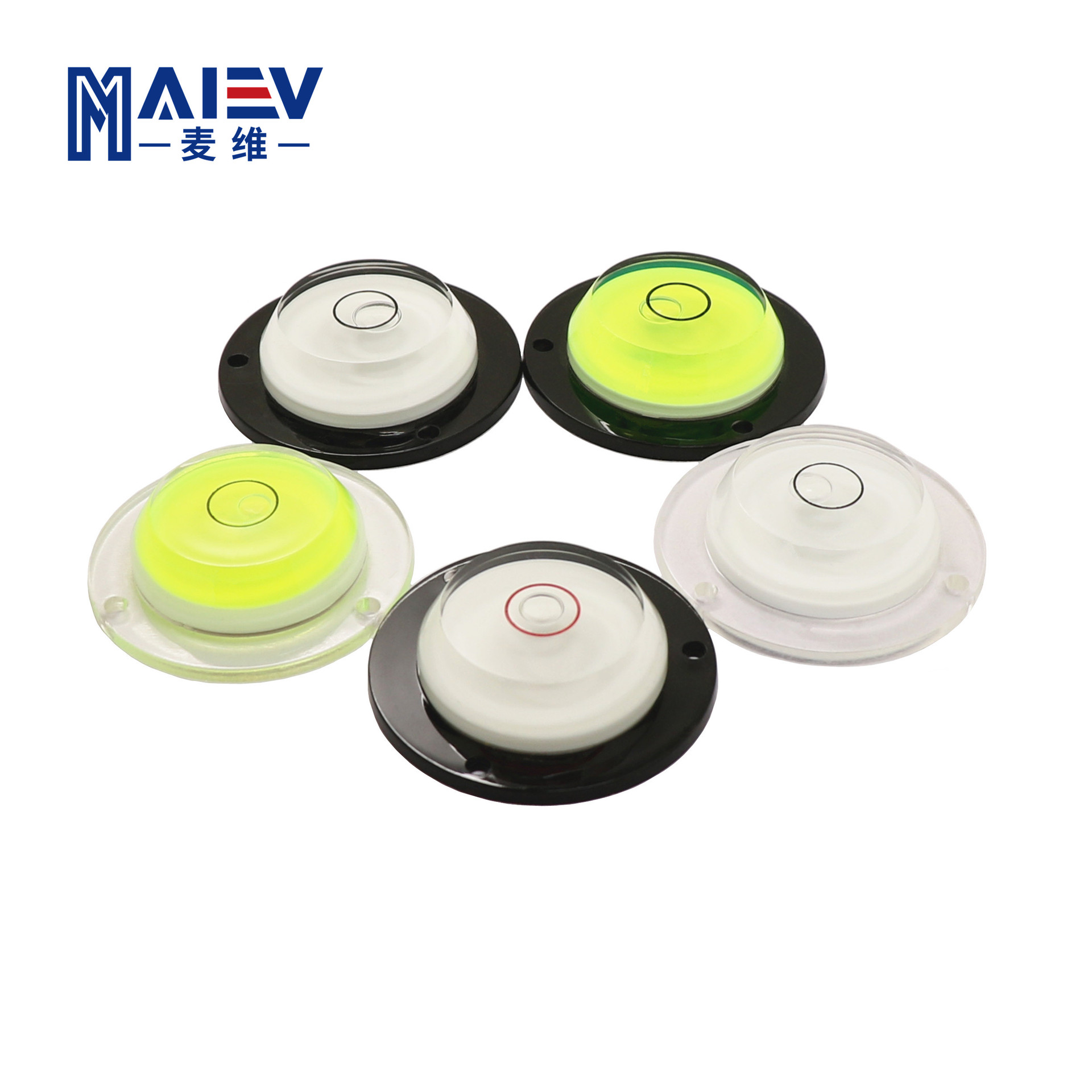 塑料圆形水平珠 万向水平泡 安装孔水准泡  43*11水平仪 厂家直销