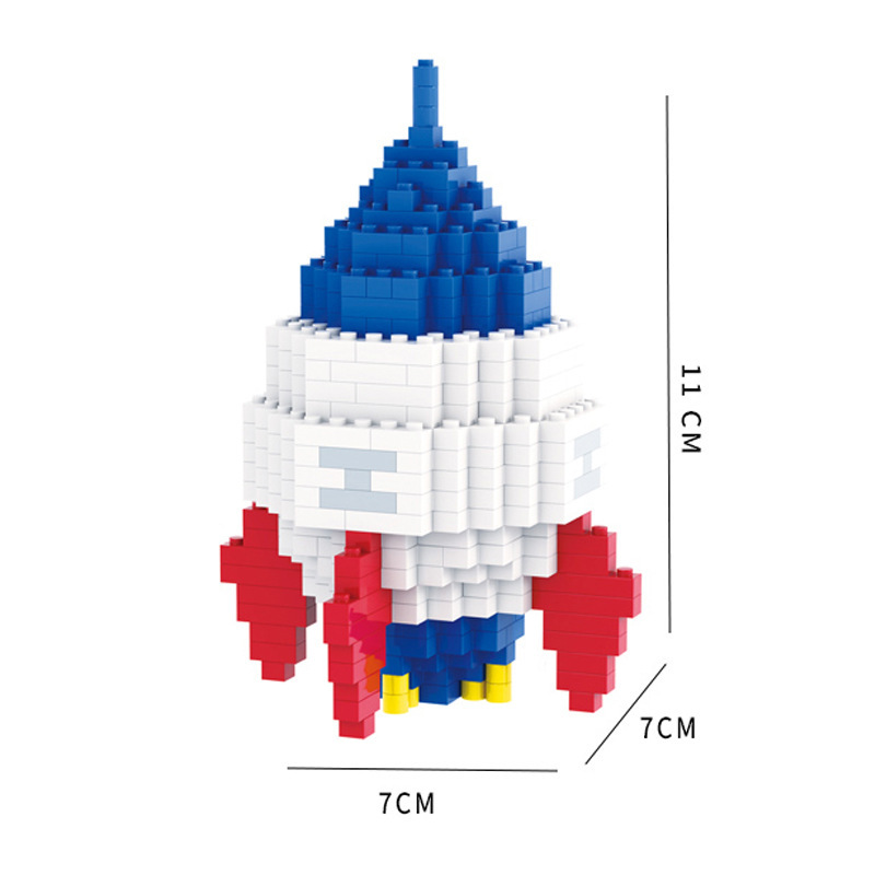 Regalos de la institución de formación, bloques de construcción, astronautas espaciales, adornos de montaje de rompecabezas, mini juguetes de inserción de micropartículas al por mayor image 5