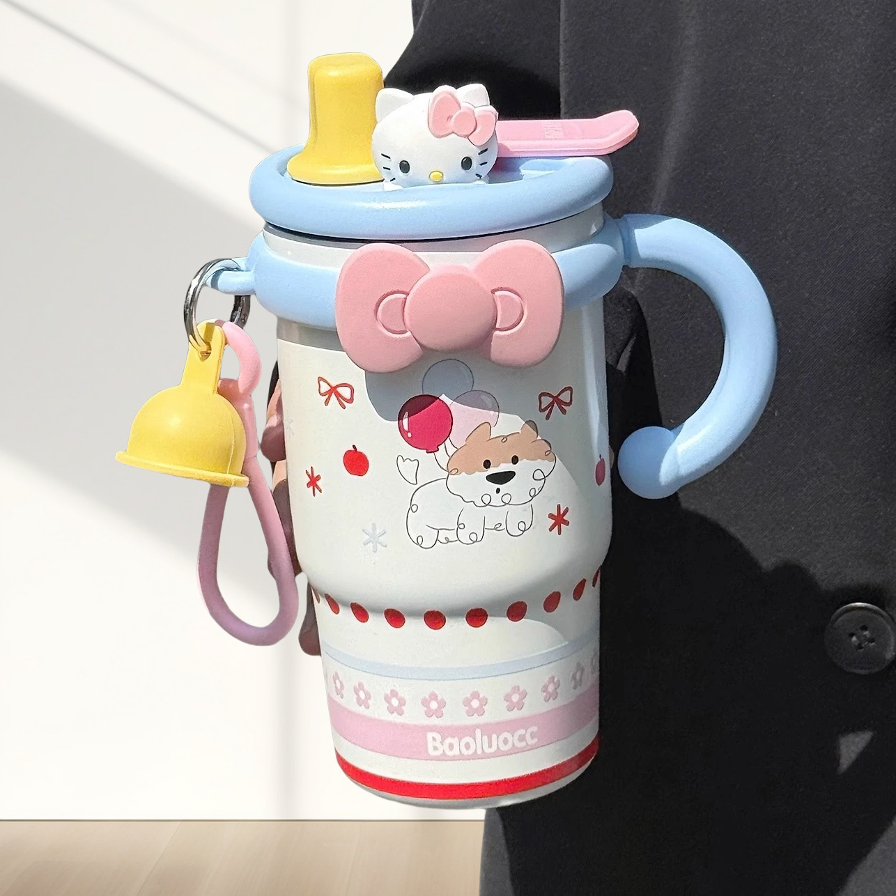 陶瓷内胆咖啡杯女生保温杯ins风大容量办公室新款水杯子网红小众