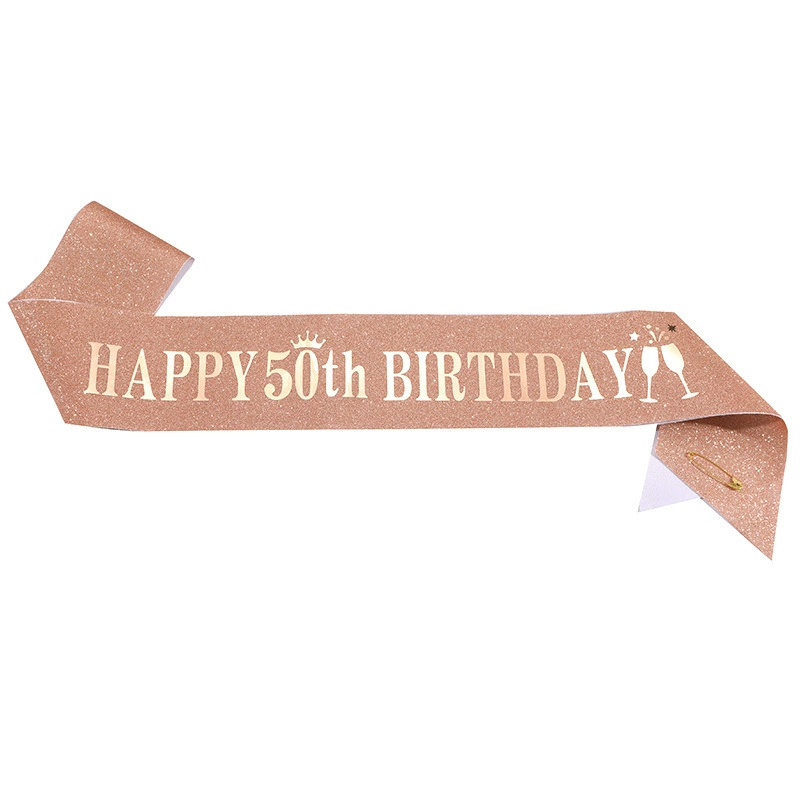 Пошитая на границе мода Happy Birthday ремень через плечо с золотым зеленым луком золотой пояс для вечеринки