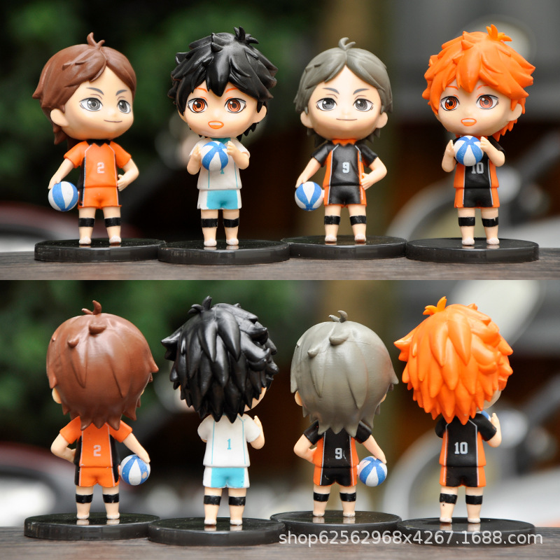 4 Anime Volleyball Boy Hand-made Model Rixiang Xiangyang Doll Doll Decorative Ornaments Model Toys Wholesale