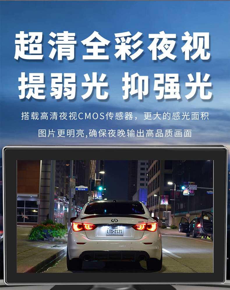 Truck Four-Way Monitoring High-Definition Night Vision Driving Recorder 360-Degree Panoramic 1080P Dump Truck Reversing Image