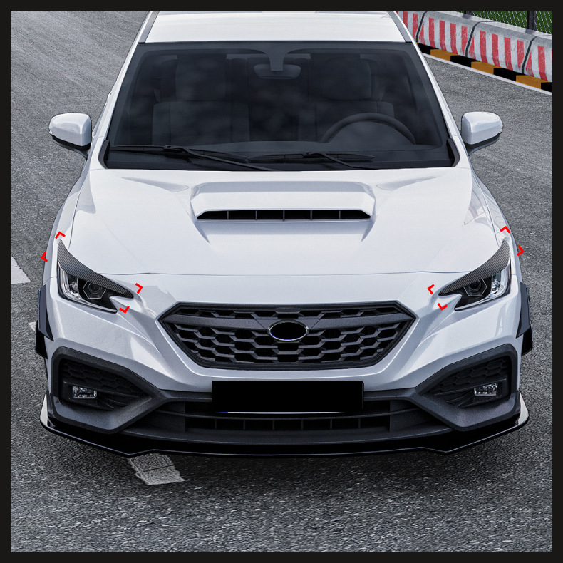 Suitable for Subaru Wrx Sti Vb 2022+ Front Lip Spoiler, Light Eyebrow, Rear Lip, Side Skirt Modification