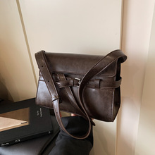 bags跨境女包cymka俄罗斯热销包包女通勤包复古棕色单肩斜挎包