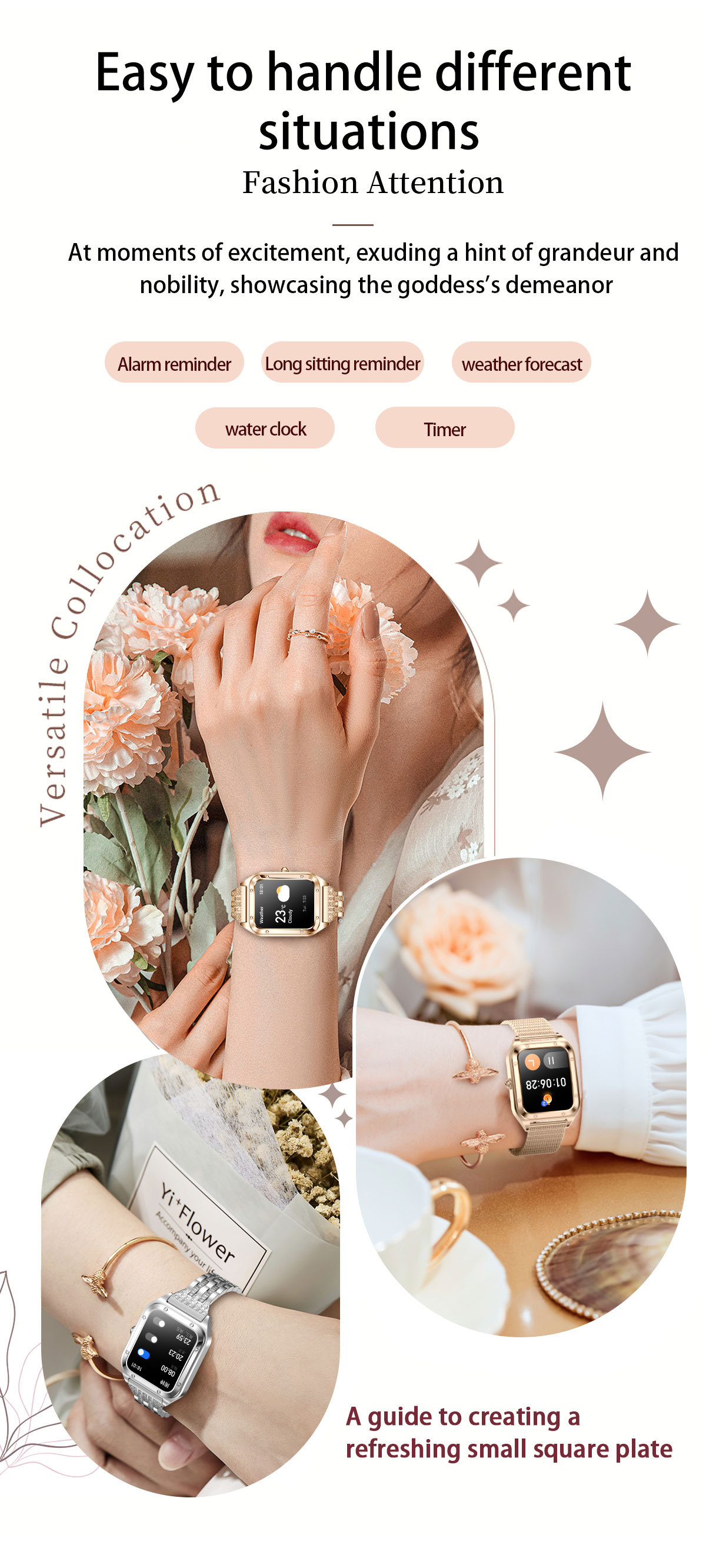 Smartwatch Unisex Multifunctional Bluetooth Waterproof Fashion_voghion.com