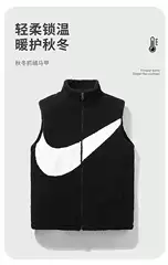 Men's Winter Lambskin Cardigan Fashion Vest Loose Casual Soft Comfortable Vest Wearing Warm Fashionable Jacket
