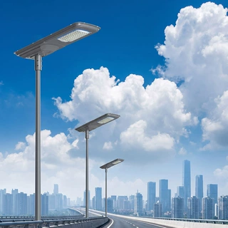 外贸中东非洲三面发光一体化太阳能路灯户外人体感应市政道路工程