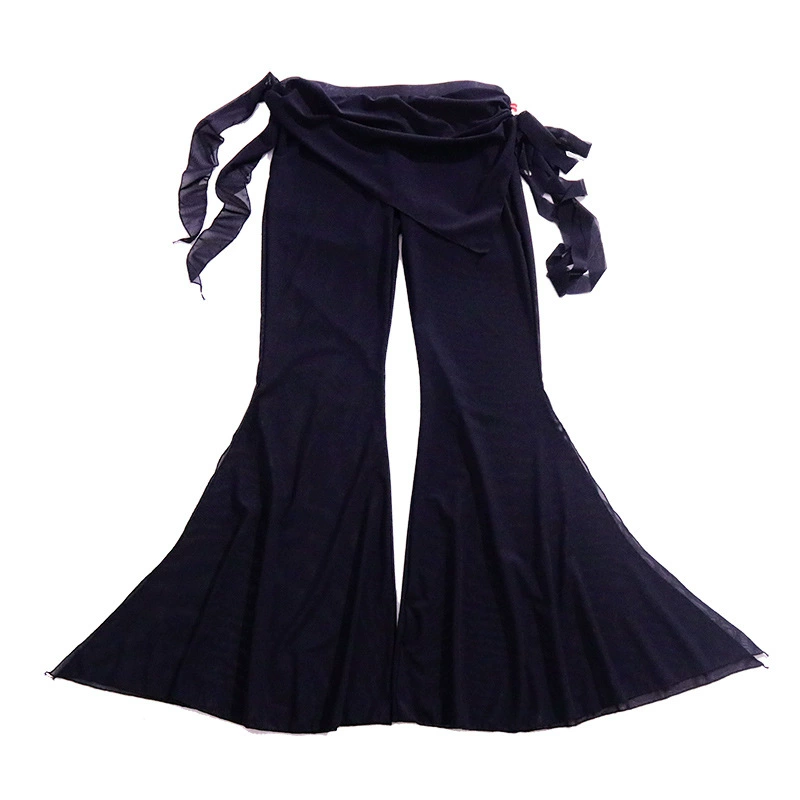 Dance clothing belly dance new style mesh Taiwan water sand small butt curtain sharp corner bell-bottom pants brand design CB175