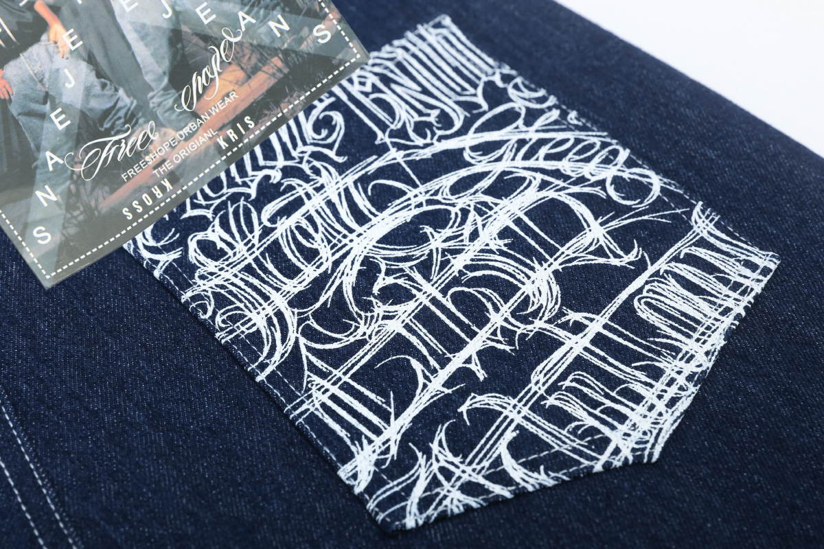 Herr denim shorts chicano stil med blomsterbroderi_voghion.com