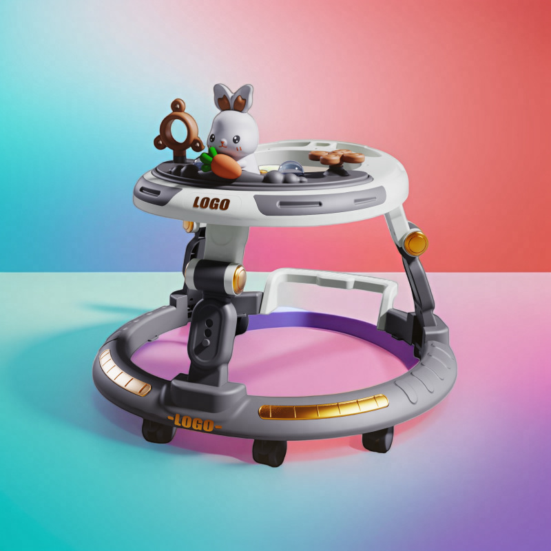 Baby walker 6 to 18 months anti-O-leg anti-rollover baby 1-3 years old children push dining chair start car