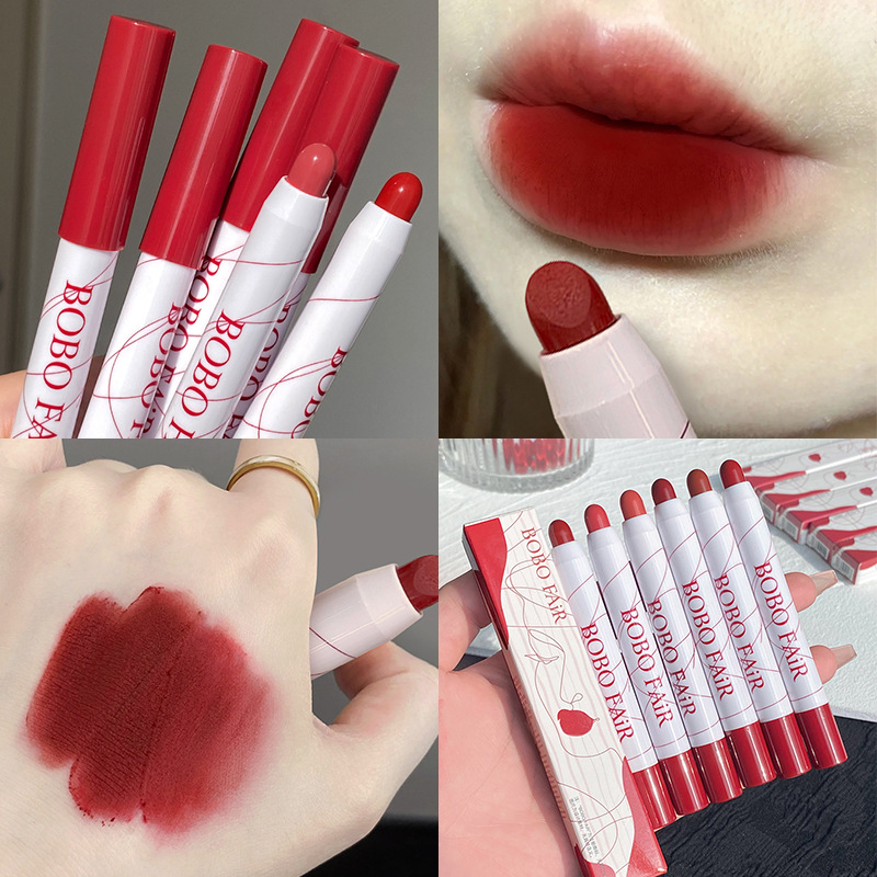 BOBOFAiR玻璃星河丝绒口红小众雾面哑光丝绒高级口红显白学生平价