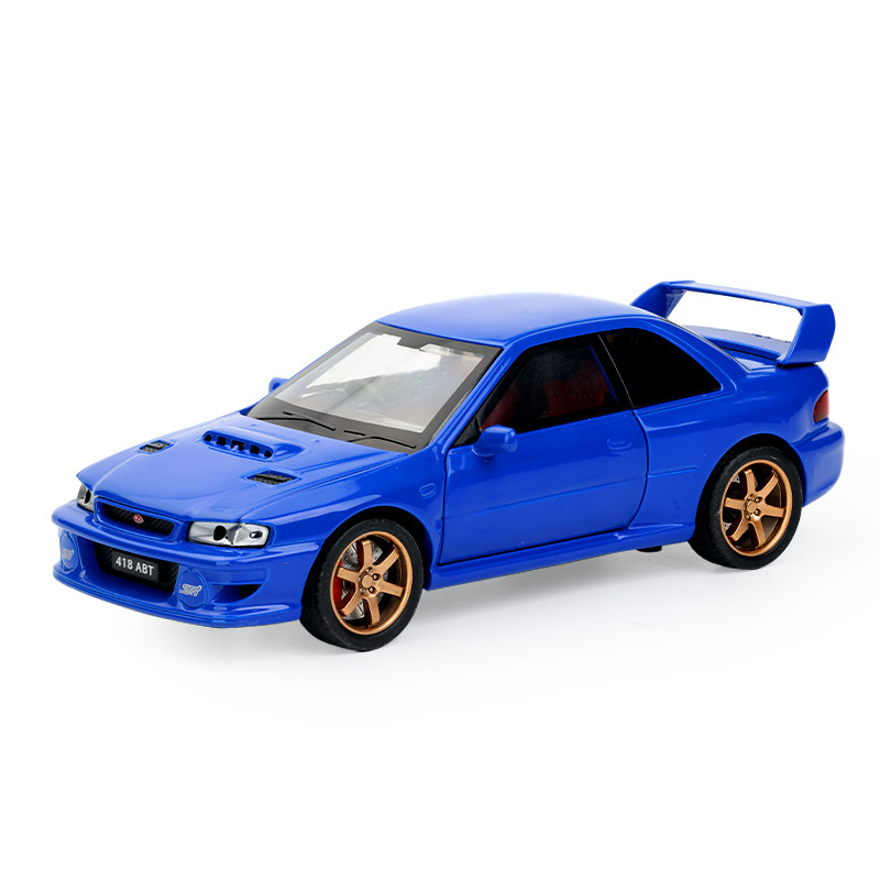 1:32 Simulation Subaru Impreza sports car Model Alloy Car Children's Toy Boy Holiday Gift Cross Border