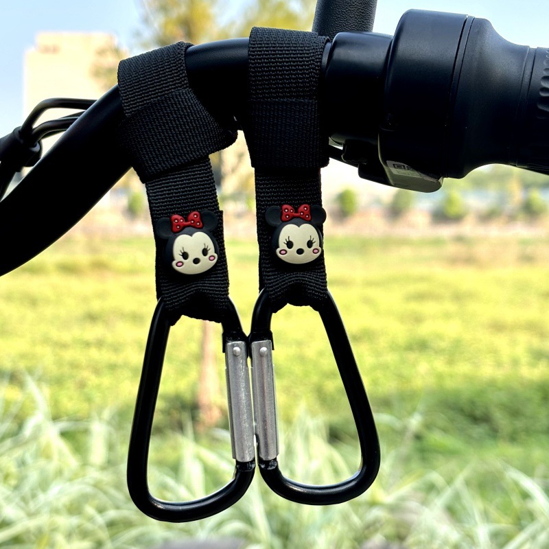 Gancho para coche eléctrico delantero universal sin perforaciones, almacenamiento multifuncional, batería, casco de bicicleta, bloqueo, dibujos animados lindos