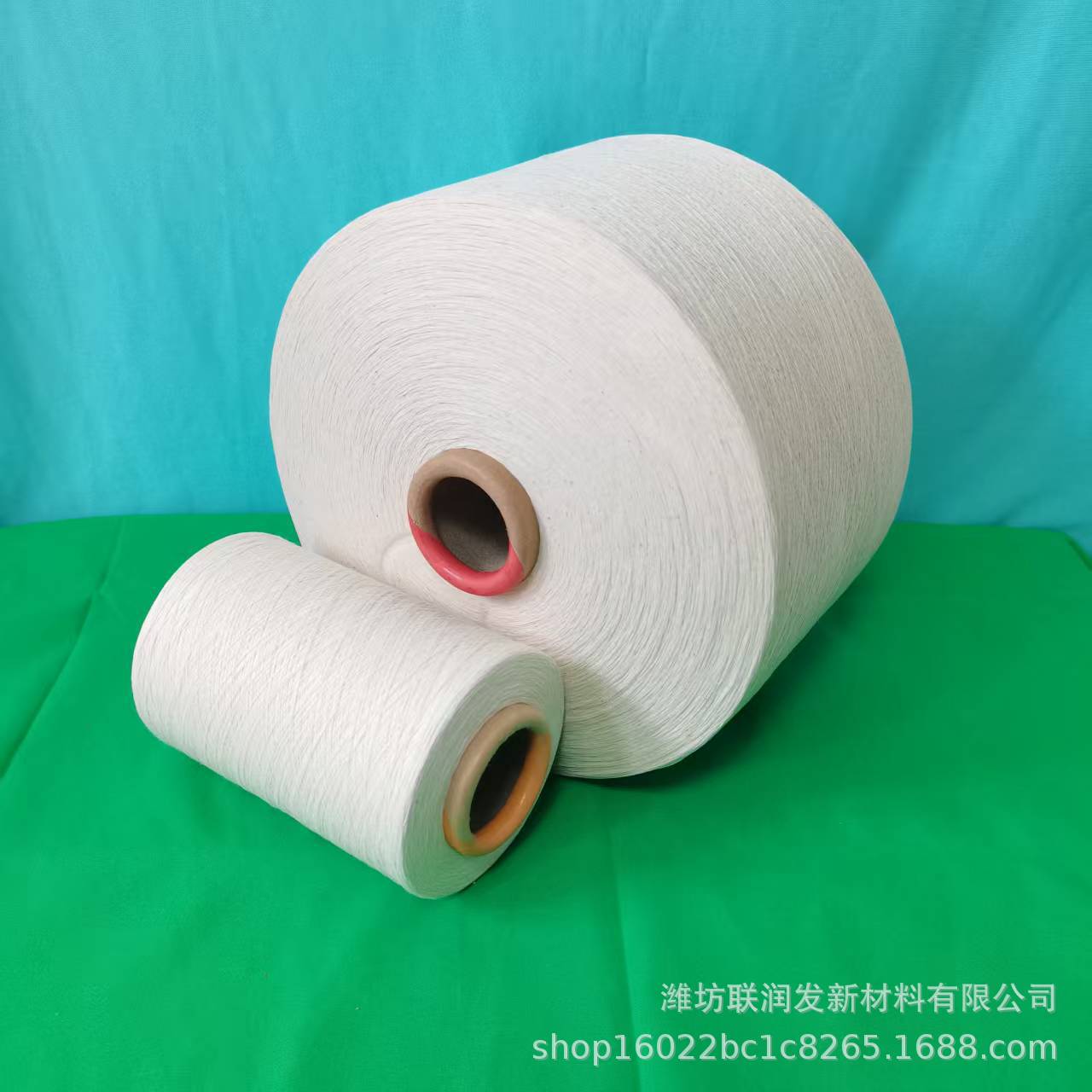 抗起球气流纺纯棉纱条干均匀耐磨性强‌纯棉强捻纱纯棉合股纱现货