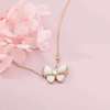 Golden necklace, fashionable chain for key bag , Japanese and Korean, pink gold