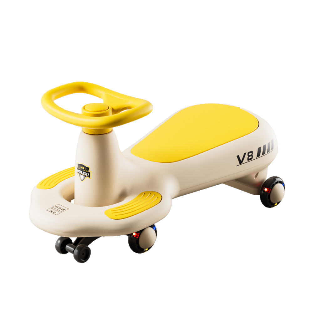 Olexie patineta infantil de cuatro ruedas equilibrado 1 - 3 años caminante caminante de luz música carro torcido