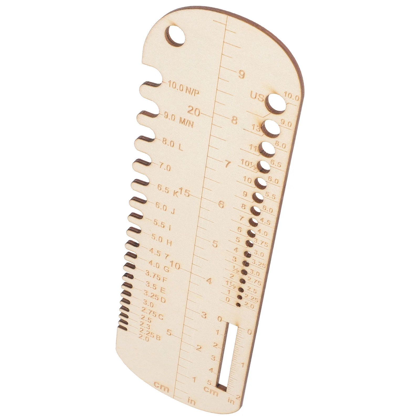 Amazon Sock Ruler Knitting Crochet Calcetines Medidor de aguja Herramientas de tejido Madera