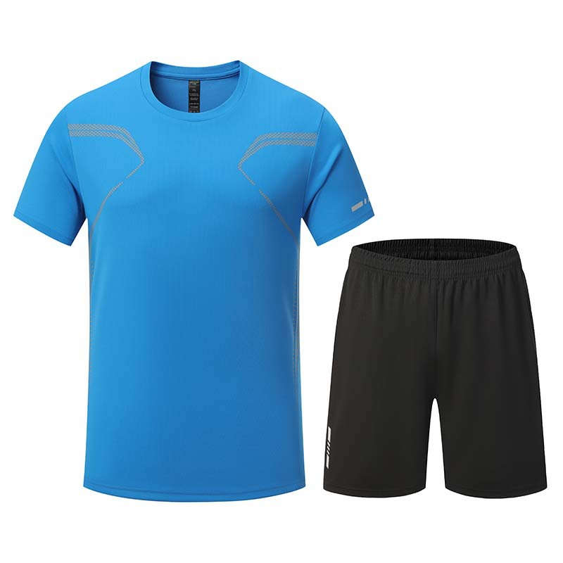 Verano hombres y mujeres mismo traje deportivo casual corriendo ropa de secado rápido suelta más tamaño transpirable de dos piezas TikTok caliente