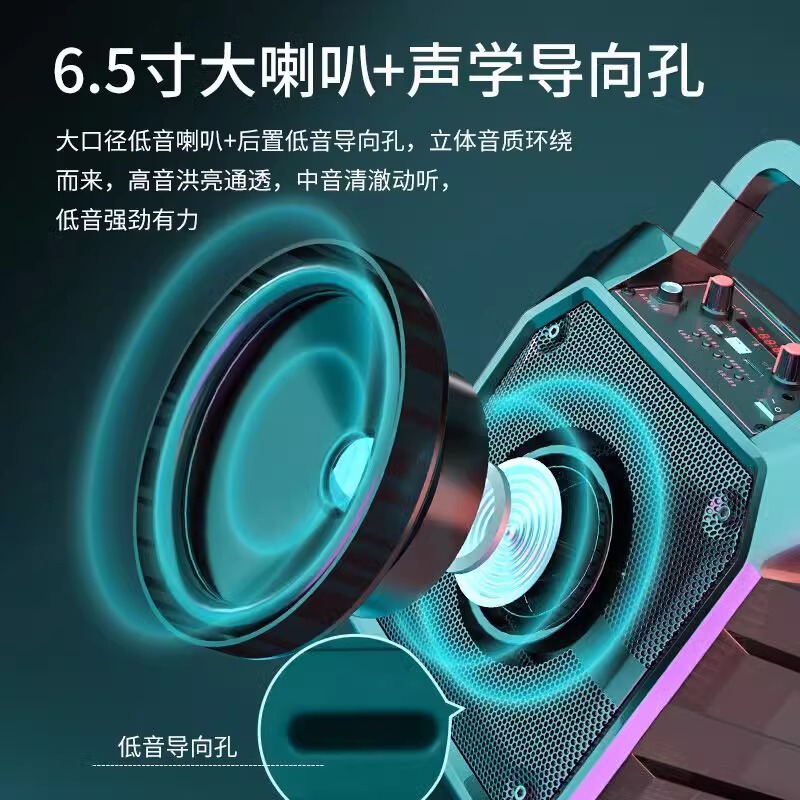 纽曼K97 手提蓝牙音箱大音量户外广场舞音响家用重低音炮便携式|undefined