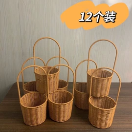 收纳篮/筐;植物工艺品;女士单肩包